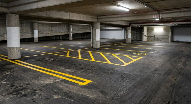 Concrete Parking Lot Striping in Hilton Head Island, SC