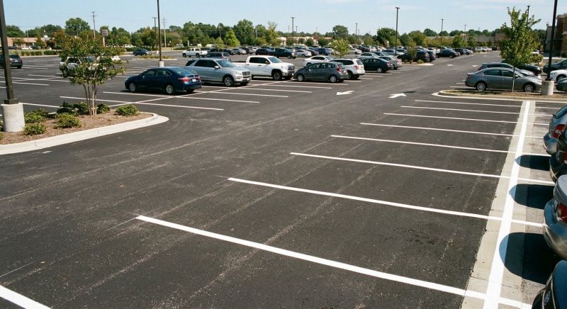 Concrete Parking Lot Striping in Palm Springs, CA