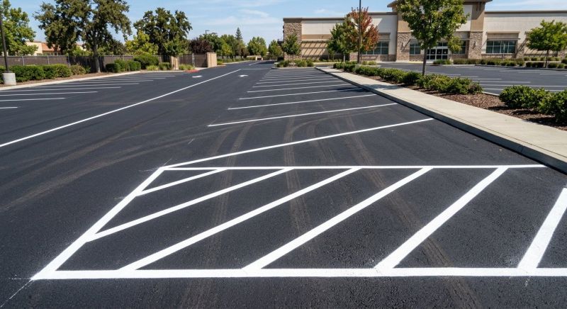 Concrete Parking Lot Striping in Houston, TX