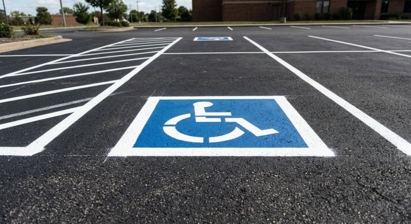 Disability Parking Marking in Palm Springs, CA