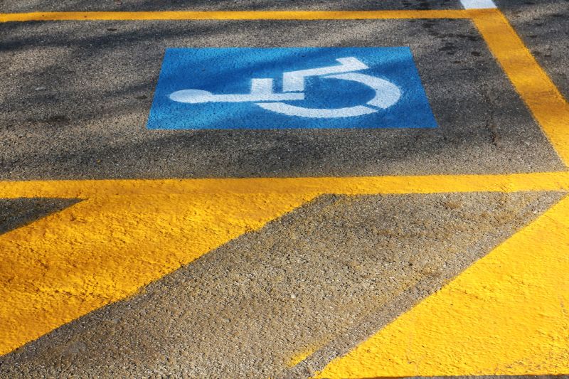 Parking Lot with Markings