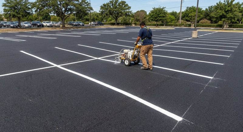 Parking Lot Striping in Katy, TX